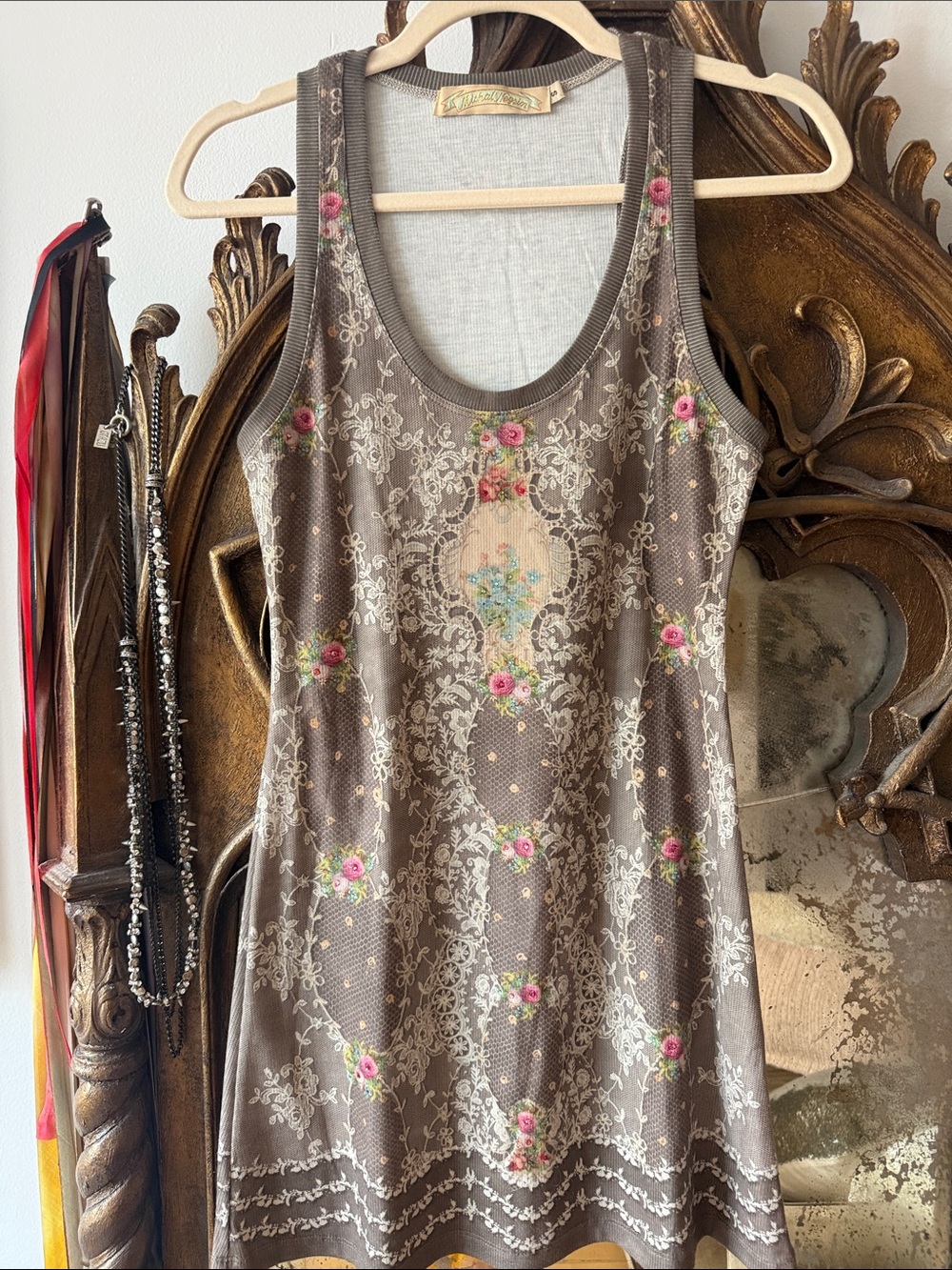 Michal Negrin embellished Tank Dress NWOT